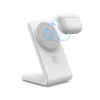 Caricabatterie wireless Crong CRG-MSS-WHT 10W ricarica rapida per dispositivi compatibili Qi