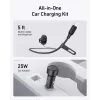 Caricabatterie magnetico wireless per auto Anker MagGo 15W — ricarica rapida magnetica Qi 15W per smartphone, nero