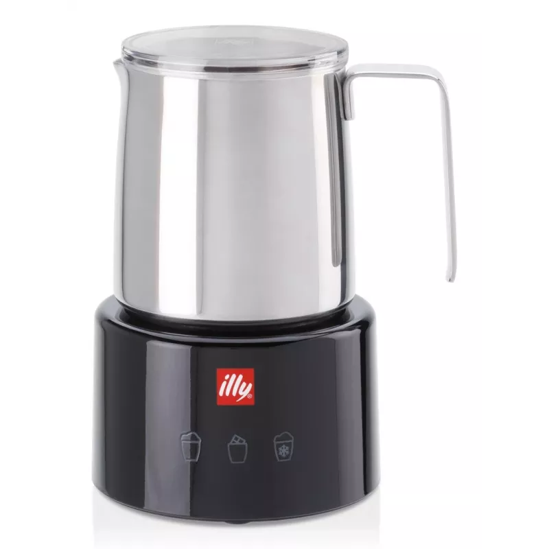Montapanna/scaldalatte Illy 23760 nero acciaio inox 250ml