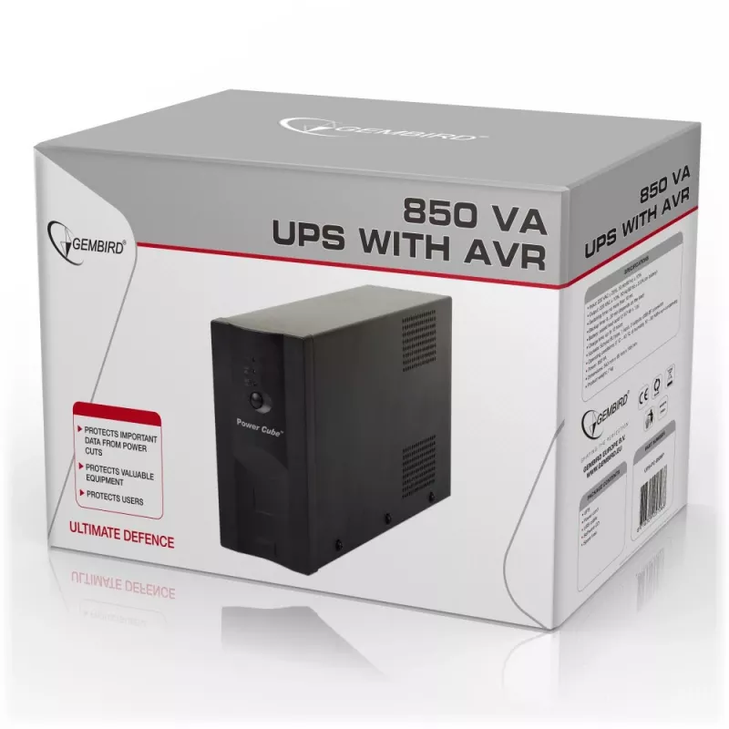 Gruppo di continuità Gembird UPS-PC-850AP (UPS) Line-Interactive 0,85 kVA 520 W 4 uscite AC