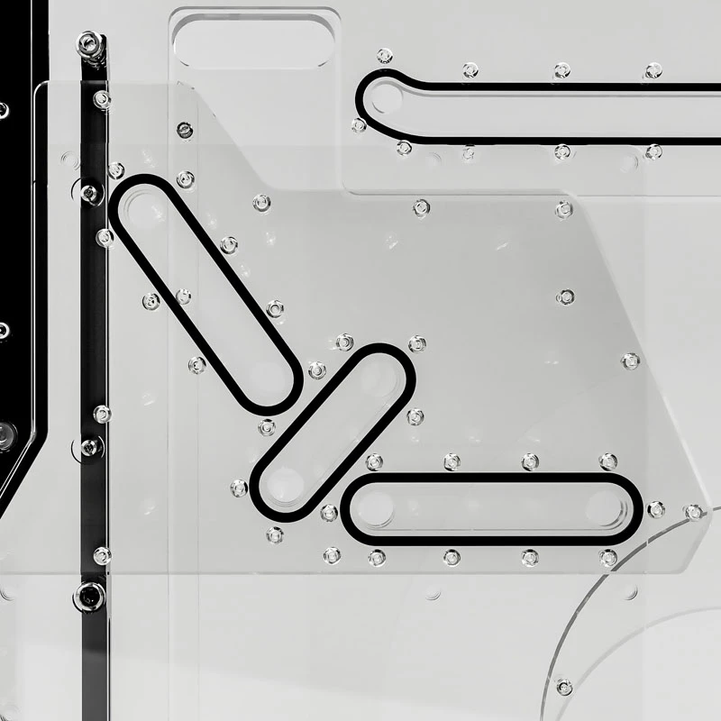 Singularity Computers Spectre 2.0 Elite Kit Side Distro Plate - nero
