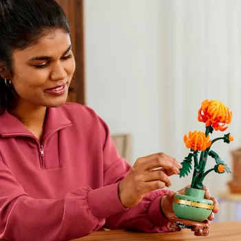 LEGO Icons set da costruzione crisantemi creativo per adulti per costruire una pianta artificiale regalo per donne uomini lei o lui decorazione casa ufficio