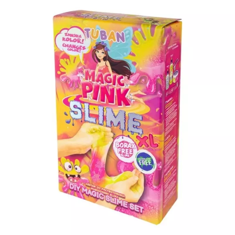 Set slime fai da te TUBAN TU3569 — Magic Pink XL, non tossico, sicuro per i bambini
