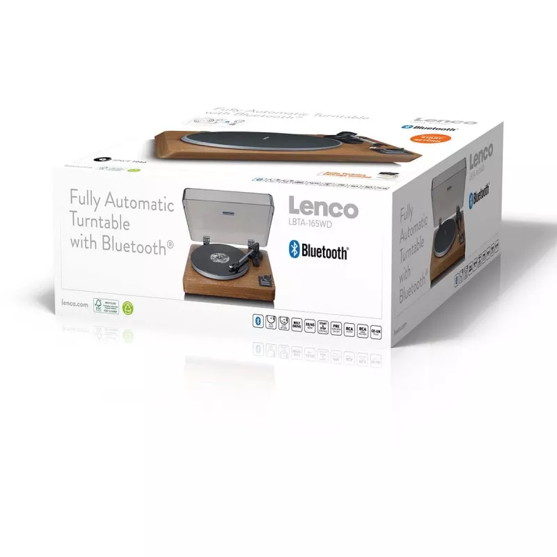 Giradischi Lenco LBTA-165 legno con connettività Bluetooth