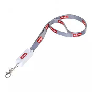Lanyard Activejet con cavo di ricarica caricabatterie 3 in 1 per cellulare