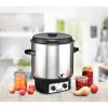 Rommelsbacher KA 2004/E Pentola per vin brulé e conserve con rubinetto di scarico, 27 L, Acciaio inox