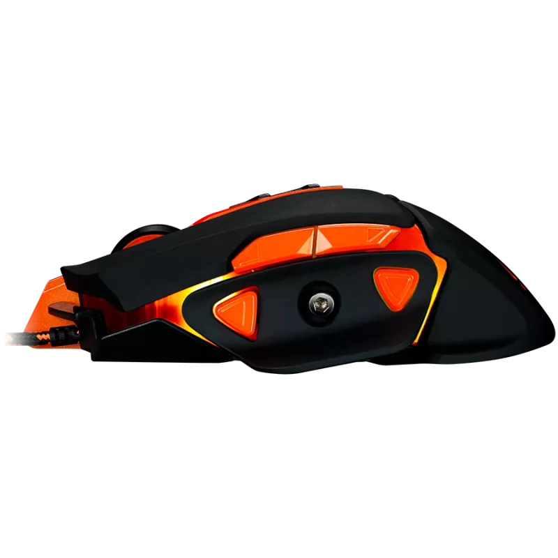 CANYON mouse Hazard GM-6 LED cablato nero arancione