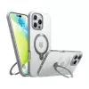 custodia trasparente Torras per iPhone 16 Pro — UPRO OSTAND SPIN SERIES, custodia protettiva trasparente sottile e leggera