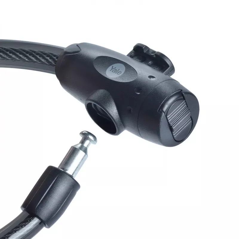 Lucchetto per bici in acciaio 12 mm con chiave - YCK0/12/200/2 nero