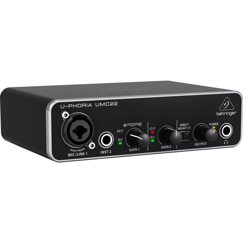 Behringer UMC22 attrezzatura musicale complementare preamplificatore Concert/Studio