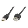 Digitus ASSMANN Basic - cavo prolunga USB - USB Type-A, 4 poli (M) - USB Type-A, 4 poli (F) - 3 m (USB/USB 2.0) - stampato - nero (AK-300200-030-S)