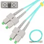 Cavo patch in fibra ottica Extralink SC/APC–SC/APC, multimodale OM3, duplex, guaina 3 mm, 5 m