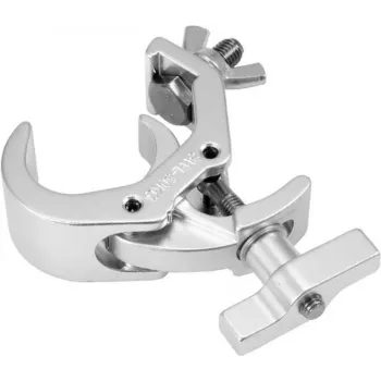 Gancio di sospensione EUROLITE Quick-Lock DEC-250 argento — gancio rigging compatto a chiusura rapida
