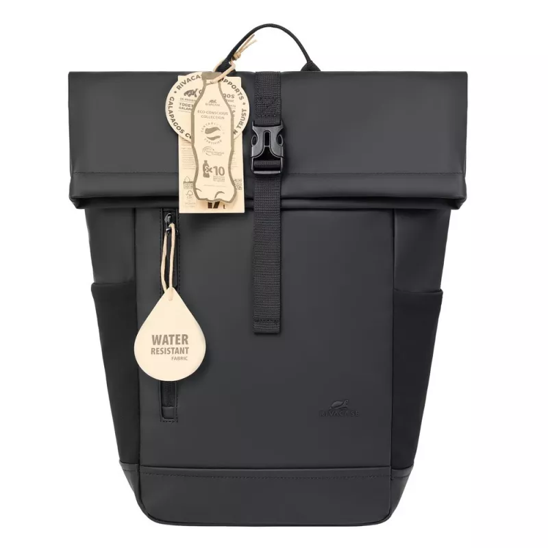 Zaino Rivacase 7826 Eden 14 ECO nero rolltop per laptop da 14 pollici