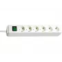 Brennenstuhl Eco-Line Ciabatta con interruttore [6 prese, bianco, 1,5m]