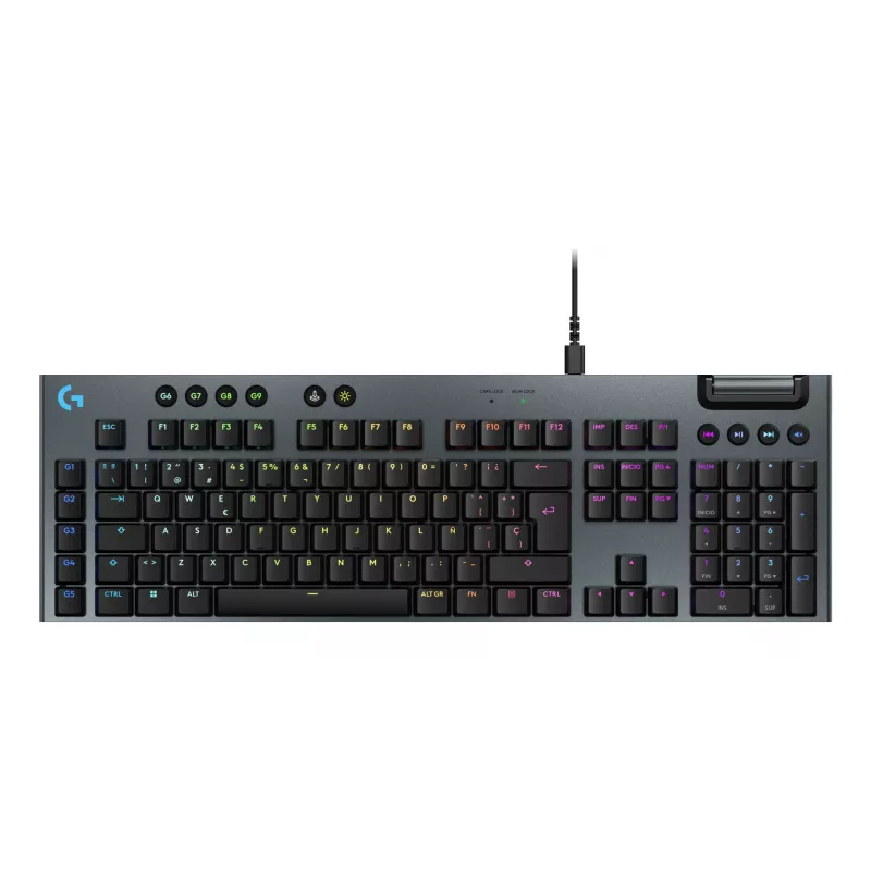 Tastiera meccanica da gaming con filo Logitech G915 X nero con illuminazione RGB