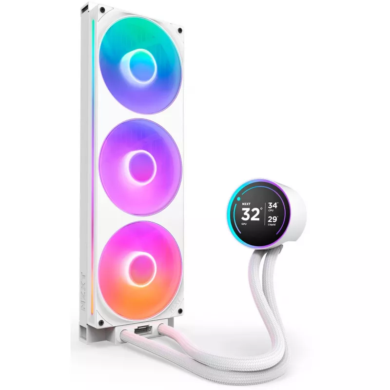 Kraken Elite 420 RGB 420 mm, raffreddamento a liquido bianco