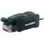 Metabo BAE 75. Levigatrice a nastro, contenitore polvere tipo sacchetto sottovuoto. Potenza 1010 W, peso 4,7 kg, dimensioni piastra levigante (LxP) 75 x 533 mm, sistema di serraggio