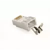 Connettore maschio RJ45 GEMBIRD CAT7 8P8C placcato oro 15µ FTP/SFTP, confezione da 100
