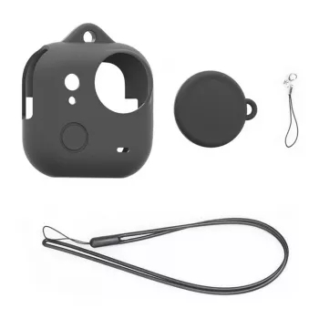 Protezione in silicone per obiettivo + custodia PULUZ per Insta360 GO Ultra