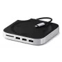 Dock/replicatore di porte per laptop Satechi ST-GNMMES — hub USB 3.2 Gen 2 Type-C con filo, USB-A & SD, argento
