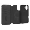 Custodia in pelle per iPhone 16, nero