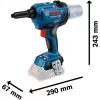 Bosch 0 601 9K5 001 rivettatrice elettrica nero, verde 3,2,4,4,8,5,0,5,6 mm 16000 kN