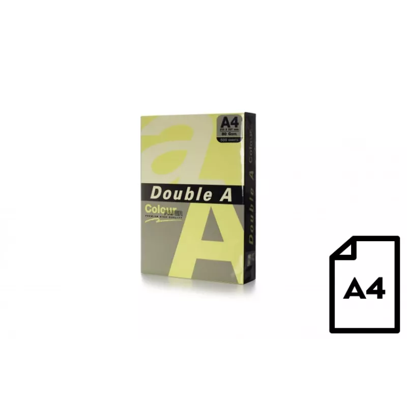Carta colorata Double A, 80g, A4, 500 fogli, Cheese