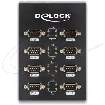Adattatore DeLock USB2.0 su 8 x seriale - Adattatore seriale - USB2.0 - RS-232 - 8 porte (61860)