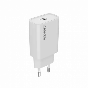 CANYON Caricabatterie OnCharge 30CL Max Power 30W 1xPD EU bianco