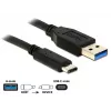 Cavo USB DeLOCK 1m USB3.1-C/USB3.1-A 83870