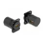 DeLOCK Modulo D-Type HDMI femmina a femmina 90° angolare nero