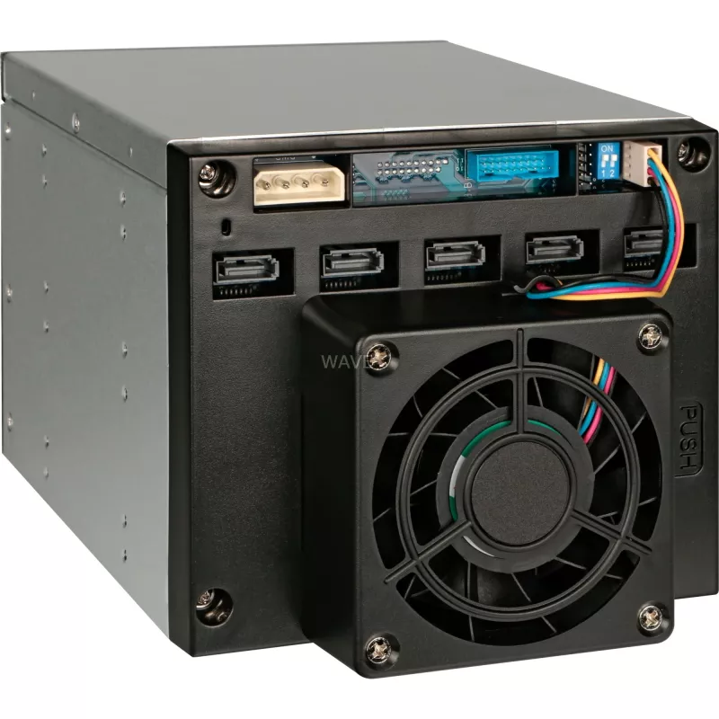 Modulo gabbia per dischi Chenbro SK33502 a 5 vani da 3,5 pollici, hot-swap SAS/SATA, nero