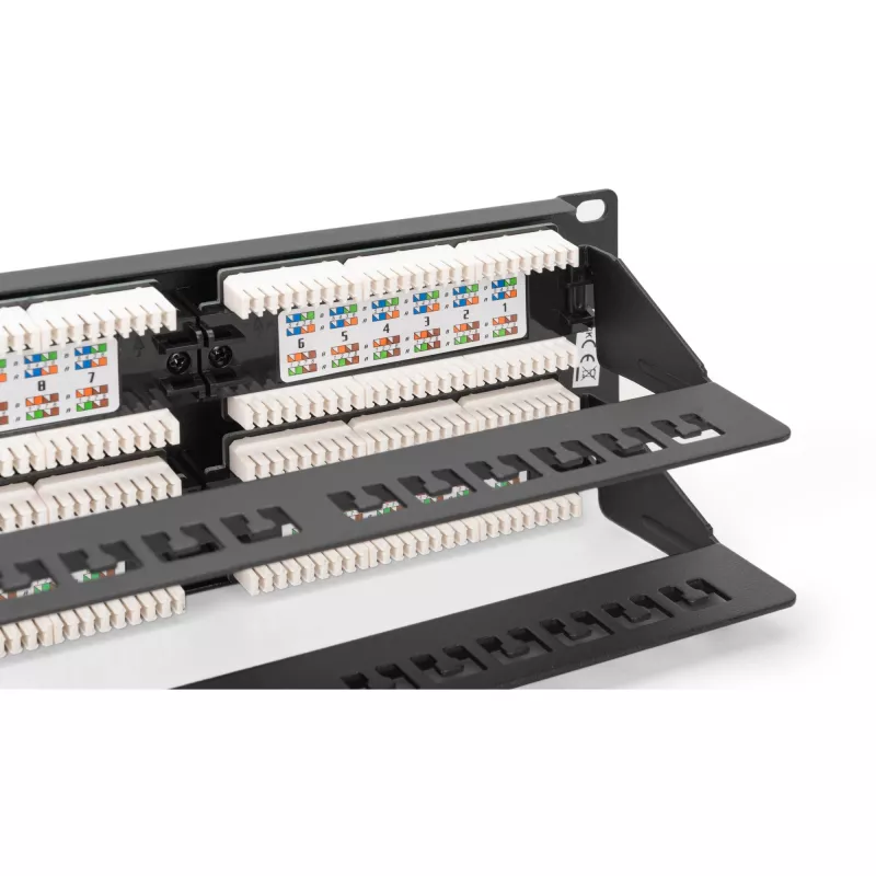 DIGITUS - Patch Panel - RJ-45 X 48 - grigio, RAL 7035 - 2U - 48 porte (DN-91648U)