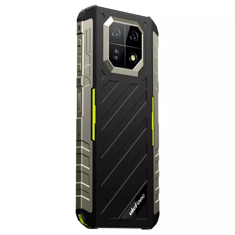 Smartphone robusto UleFone Armor 22 4G, 9 GB RAM, 128 GB memoria, IP69K, verde