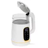 Bollitore Adler AD 1305WG — 1,7 l, 2200 W, vetro/plastica, bianco/oro/trasparente