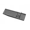 Tastiera full-size con filo NATEC NKL-1507 USB QWERTY US International grigio/nero, 105 tasti, tastierino numerico