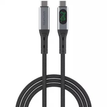 Cavo USB 4smarts 541438 USB4 Gen 2x2 1,5 m USB-C nero grigio