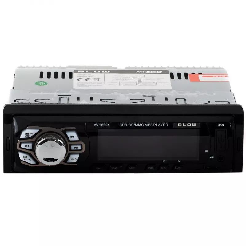 BLOW AVH-8624 autoradio, 1 DIN, FM RDS, Bluetooth, USB, SD/MMC, AUX, MP3, display LCD, telecomando, nero