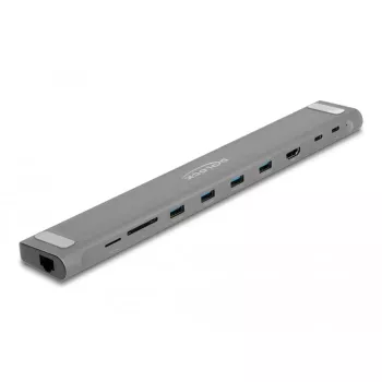 DeLOCK docking station sottile USB Type-C 4K HDMI USB 3.2 Gen 1 LAN SD PD 3.0