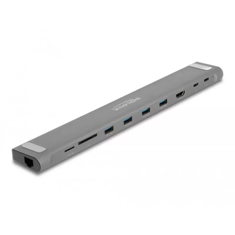 DeLOCK docking station sottile USB Type-C 4K HDMI USB 3.2 Gen 1 LAN SD PD 3.0