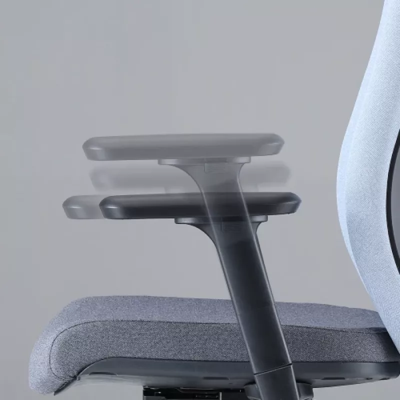 Up Up Athene sedia da ufficio ergonomica nero, grigio + tessuto blu