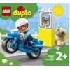 Set moto giocattolo LEGO Duplo Polizia 10967 con ruote mobili e figura di poliziotto