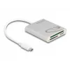 Lettore di schede DeLOCK 91005 USB 3.2 Gen 1 Type-C grigio CF MMC MicroSD