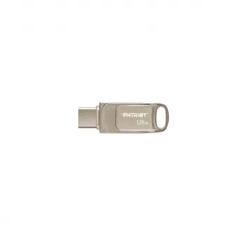 Chiavetta USB PATRIOT PS128GT560DS5D 128 GB USB 3.2 (USB-A / USB-C) Swivel lega di zinco argento