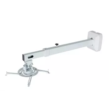 Supporto da parete AVTEK WallMount Next 1200 — acciaio, bianco, telescopico, orientabile a 360°, inclinabile ±42°, carico massimo 20 kg