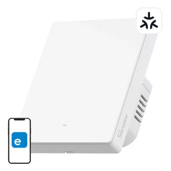 Interruttore a parete smart WiFi Sonoff M5-1C-80W 1 canale, per cornice, 80W