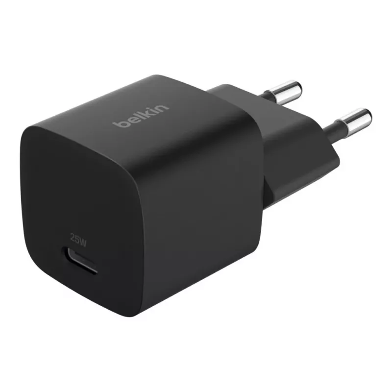 Caricabatterie USB-C Belkin BOOSTCHARGE 25W Power Delivery nero - caricabatterie da parete USB-C PD 25W rapido