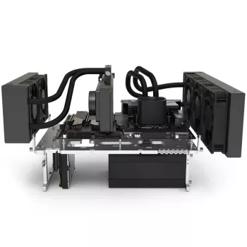 Tavolo a telaio aperto Streacom BC1 V2 argento — supporto ATX, piattaforma di test e montaggio