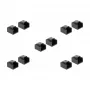 DeLOCK 86470 Copripolvere per spina RJ45, nero, 10 pz